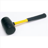 32OZ RUBBER HAMMER W/ FIBREGLASS HANDLE